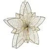 BELIANI Outdoor LED Weihnachtsbeleuchtung Silber Metall 50 cm Sternfor...