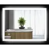 kleankin Badspiegel 80x60 cm LED Lichtspiegel mit Touchschalter und Me...