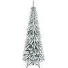 HOMCOM Künstlicher Weihnachtsbaum 180 cm Kunst Tannenbaum mit Kunstsch...
