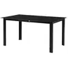 Outsunny Gartentisch für 6 Personen, Esstisch mit Glastischplatte, 150...