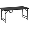 Outsunny Gartentisch klappbar Kunststoff 118 x 60 x 74 cm Wetterfest K...