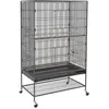 PawHut Vogelkäfig Vogelvoliere mit Sitzstangen und Ablage, 94 x 57 x 1...