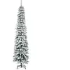 HOMCOM Künstlicher Weihnachtsbaum 210 cm mit 490 Spitzen und Kunstschn...