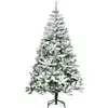 HOMCOM Künstlicher Weihnachtsbaum 180 cm mit Kunstschnee 750 Astspitze...