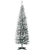 HOMCOM Künstlicher Weihnachtsbaum, 180 cm mit Kunstschnee, mit 390 Ast...