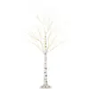 HOMCOM 150 cm Kunstbaum, Weihnachtsbaum Birken mit LED, Kunstbirke, Bi...