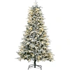HOMCOM Künstlicher Weihnachtsbaum mit Leuchte, 180 cm Kunsttanne mit K...