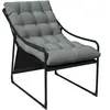 Outsunny Gartensessel Gartenstuhl mit dickem Sitzkissen, Loungesessel ...