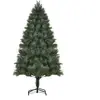 HOMCOM Künstlicher Weihnachtsbaum, 180 cm Christbaum mit 375 Spitzen, ...