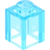 250 Stück LEGO, Teile Nr. 3005 in Trans Hellblau (Trans Light Blue)