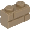 1 Stück LEGO, Teile Nr. 98283 in Dunkel Beige (Dark Tan)