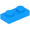 1 Stück LEGO, Teil Nr. 3023 in Dunkles Azurblau (Dark Azure)