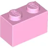 1 Stück LEGO, Teil Nr. 3004 in Hellrosa (Bright Pink)