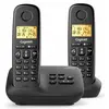 Schwarzes dual-dect-schnurlostelefon Gigaset BASIC100ADUONOIR