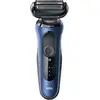 Braun Series 6 61-B7200CC, Folienschaber, Schwarz, Blau, Edelstahl, Ta...