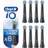 Oral-B iO Ultimate Clean Schwarz mit Farbanzeige (8 Stück)
