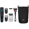 Braun BeardTrimmer 5 BT5341, Waschbar, Akku, Schwarz, Blau