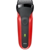 Braun Series 3 300s, Folienschaber, Schwarz, Rot, 2 SensoFoil, LED, Ak...