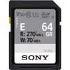 Sony SF-E64A (64 GB, SDXC, U3, UHS-II), Speicherkarte, Weiss, Schwarz,...