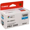 Canon PFI-1000C Tinte Cyan, Cyan, 80 ml, 5025 Seiten