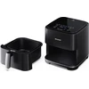SHARP AF-GS552AE-B Heißluft-Fritteuse - 5.5L -1650 w, schwarz/silber