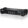 Aten CS1764A, 4 Port KVM Switch, 2x USB, DVI, KVM Switch, Schwarz