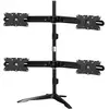 Aavara desktop stand for 4 screens 24-32" (32 kg), TV Ständer, Schwarz