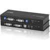 Aten CE604 KVM Extender, 2xDVI, Audio, KVM Switch, Schwarz