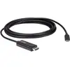 Aten USB C   HDMI (2.70 m), Videokabel, Schwarz