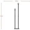 OSRAM Stehlampe DECOR STICK, dunkelgrau, Höhe 146 cm 2 x E27