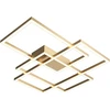 Maytoni Rida LED Deckenleuchte 78W, modern, rechteckig, Gold, 4300lm