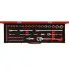 Red Steckschlüssel-Satz 1/4" + 1/2", 49-teilig