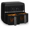 Klarstein Heißluftfritteuse, Airfryer mit 2 Kammern, 2850W Kompakte He...