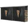 Set 2 Stück Metall Kaminholzregal Außen 143 x 70 x 145 cm, Pro - 40 mm...