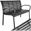 tectake Gartenbank Outdoor-Sitzbank, 126 x 62 x 81,5 cm, aus Kunststof...