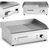 Elektrogrill, glatte, gerillte Grillplatte, 548 x 350 mm, 3000 W