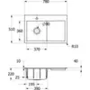 Villeroy & Boch 334801i4 EB-SP Subway Style 45 780x510mm