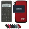 CASIO Taschenrechner fx-82MS 2nd edition inkl. WYNGS Schutztasche Rot