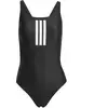 adidas 3-Streifen V-Back Badeanzug Damen JE1921 - black/white 32