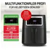 GOURMETmaxx Heißluftfritteuse 4 l - Touch, Timer, 8 Programme und Shak...