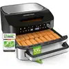 GOURMETmaxx Heißluftfritteuse mit XXL-Garfläche 7 L - 10 Programme & T...