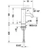 Duravit Waschtisch-Einhebelmischer S FreshStart + -Flow C.1 Ausl. 91mm...