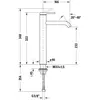 Duravit Waschtisch-Einhebelmischer XL FreshStart + -Flow C.1 Ausl. 166...