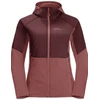 Fleece mit Reißverschluss für Damen Jack Wolfskin Alpgrat Pro Ins Rot ...