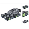 Festool Energie Set 3x BP 18 Li 3,0 C Akku 18 V 3,0 Ah / 3000 mAh Li-I...