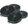 vhbw 4x Aktivkohlefilter kompatibel mit Pitsos 2MEB 60 /05, 2MEB 60 /0...