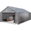 INTENT24 TOOLPORT Lagerzelt 5x10 m Zelthalle Unterstand Zeltgarage PE ...