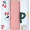 LÄSSIG Stoffwindeln Mulltuch-Set L Happy Fruits Cherry (Set, 3-St)