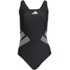 Badeanzug, Damen adidas logo Schwarz 42