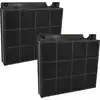 vhbw 2x Aktivkohlefilter kompatibel mit Electrolux EFC90467OW, EFC9046...